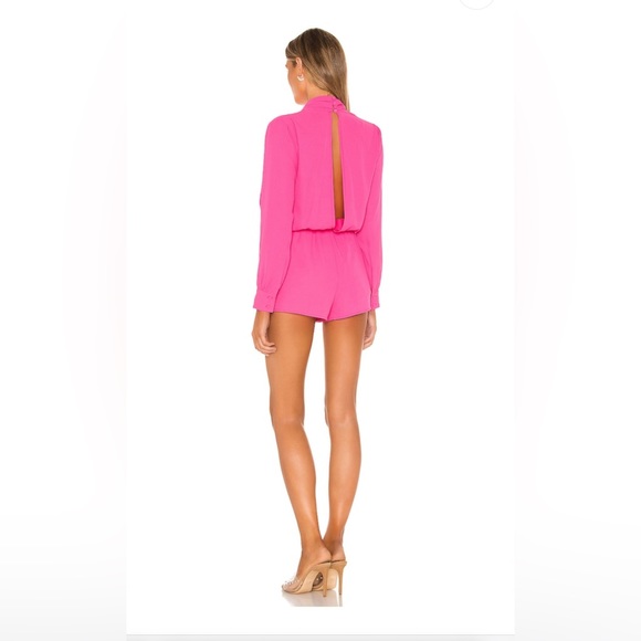 Superdown Hot Pink Romper Size S - Picture 3 of 5